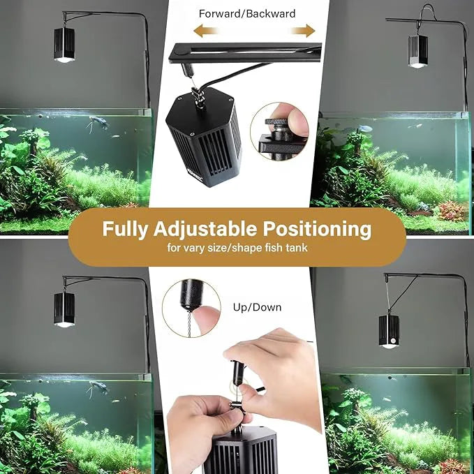Lámpara para Acuario Plantado Hygger Max Pro HG132 100W RGB | Ideal para acuarios de 65 a 227 litros