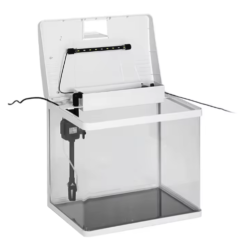 Acuario Sea Star LS-500F con Filtro y Luz LED 68L 50x47x29 cm Vidrio Curvo