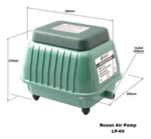 Aireador Resun LP - 100 – Potencia y Eficiencia para Piscicultura y Acuarios - Discus Roa Fish