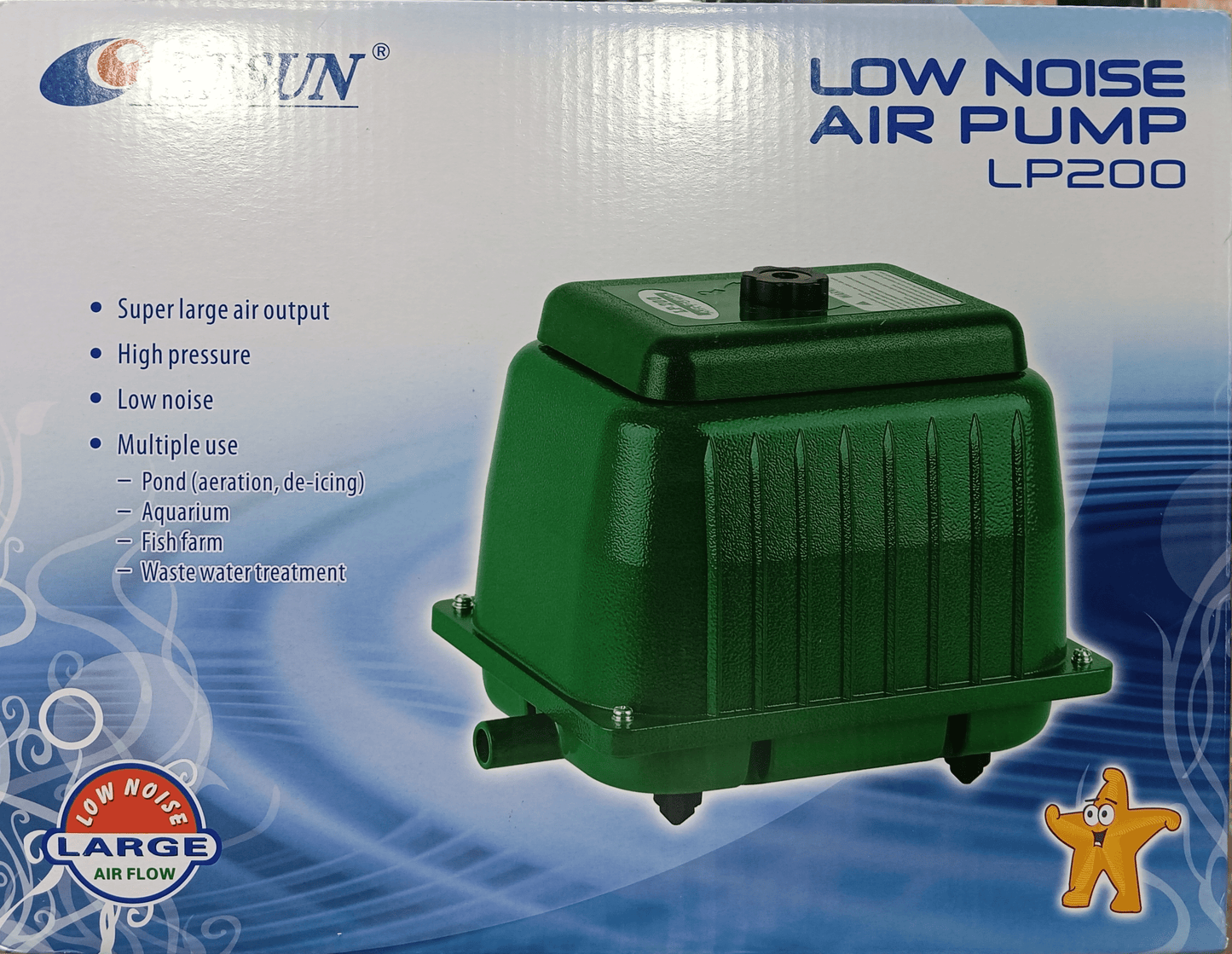 Aireador Resun LP - 200 – Potencia y Eficiencia para Piscicultura y Acuarios - Discus Roa Fish