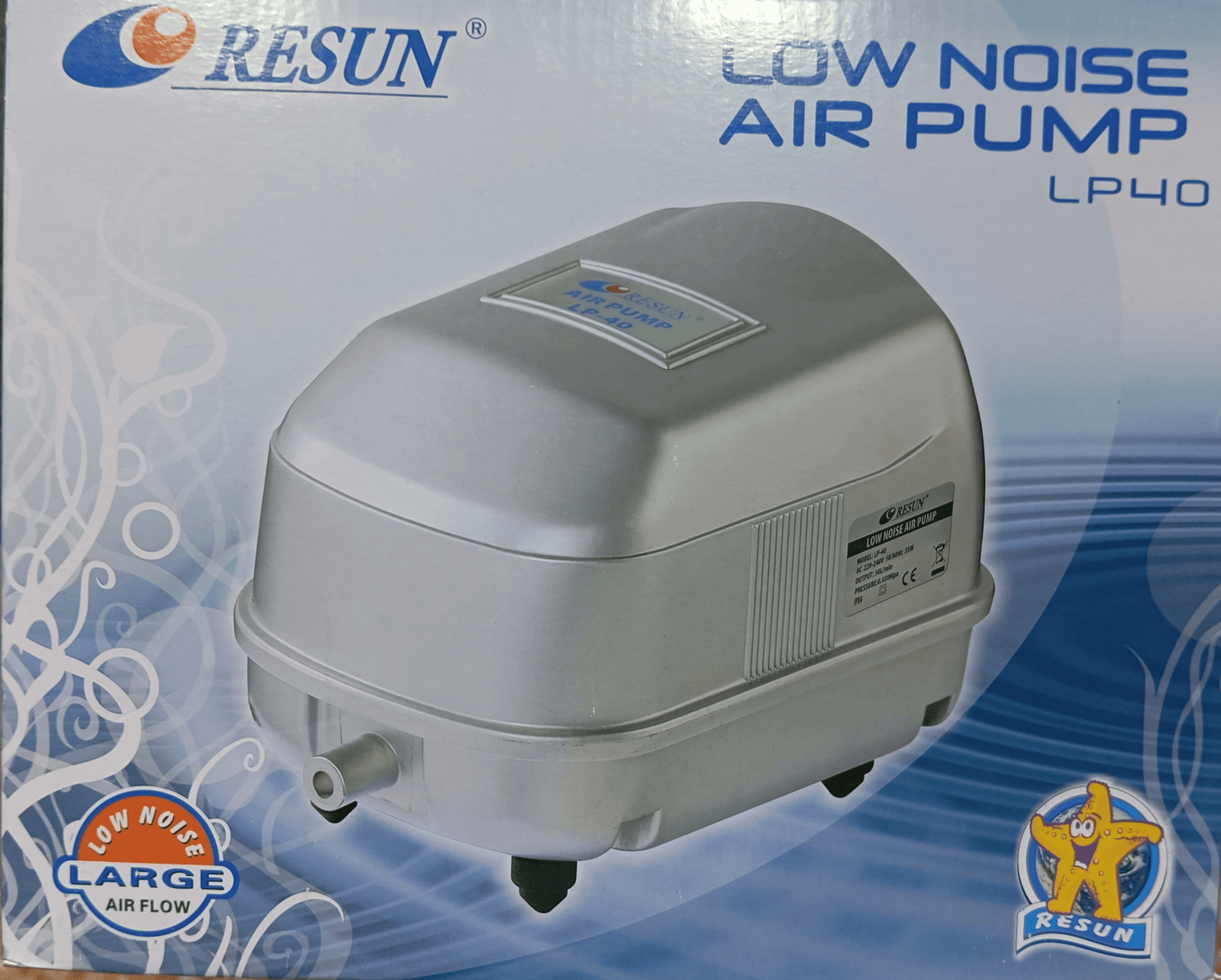Aireador Resun LP - 40 – Potencia y Eficiencia para Piscicultura y Acuarios - Discus Roa Fish