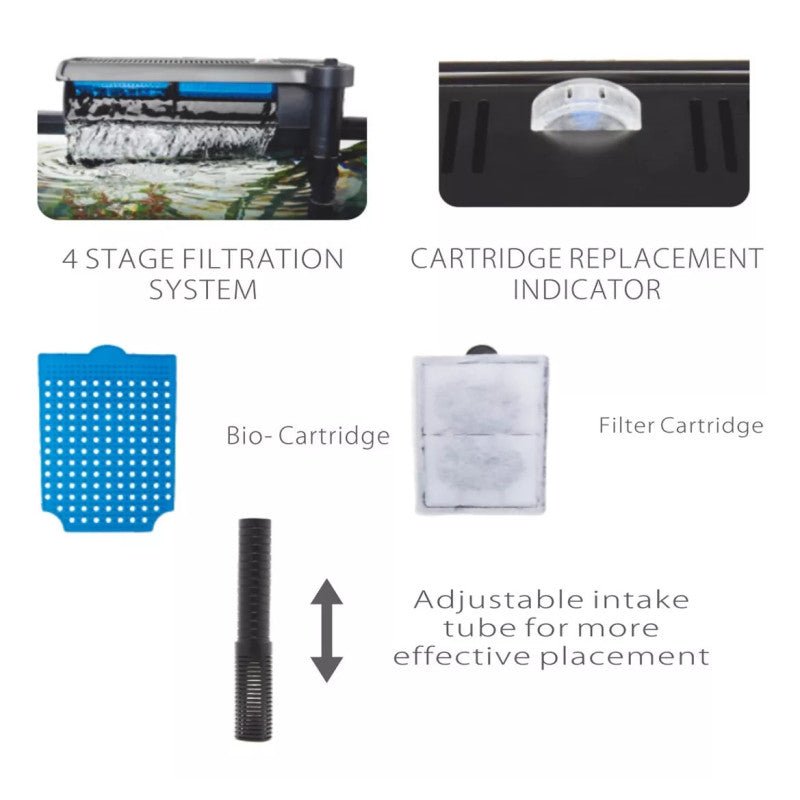 Filtro Cascada Resun Streamax SMX1000 – 1000 L/H para Acuarios de 150 a 288 Litros - Discus Roa Fish