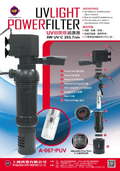 FILTRO UV LIGHT 5W - Discus Roa Fish