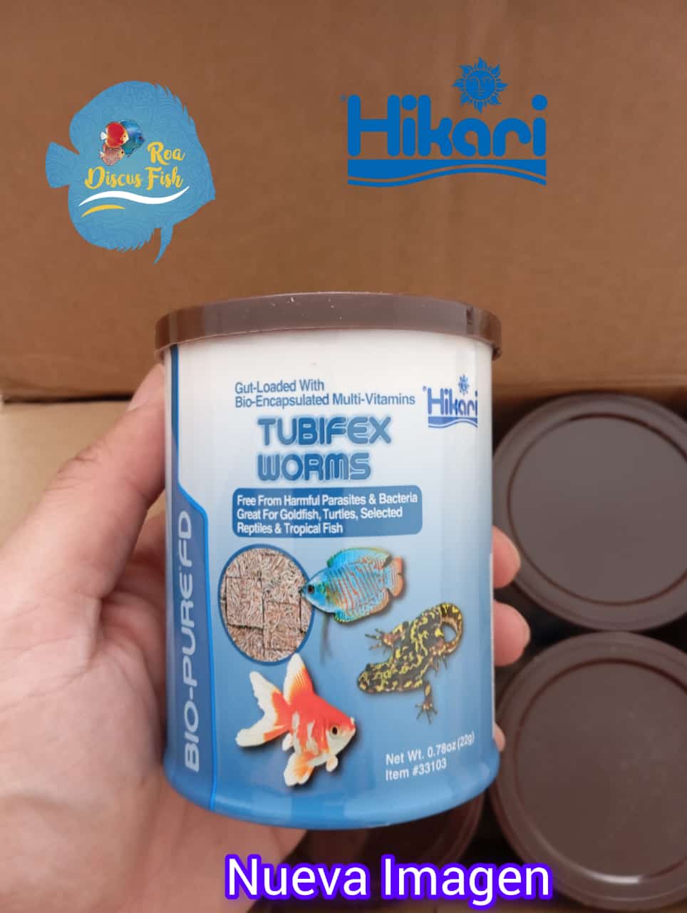 Hikari Tubifex Worms Liofilizado 22gr - Discus Roa Fish