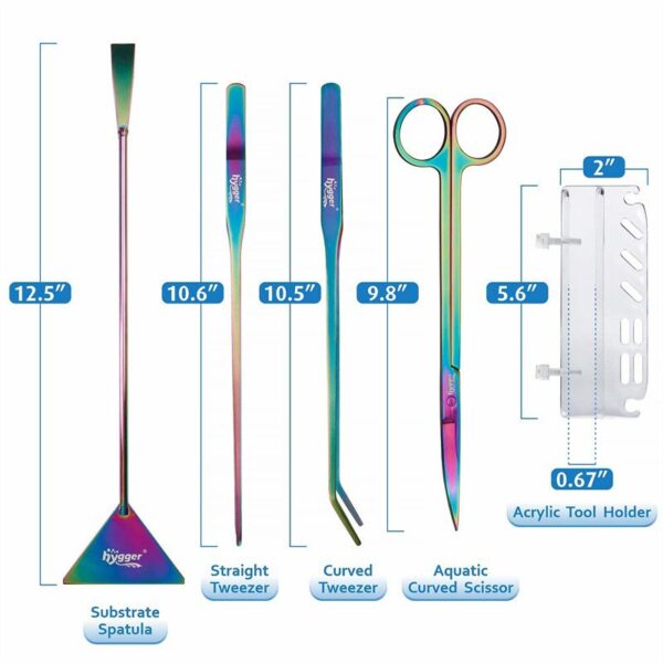 Kit de Herramientas para Aquascaping - Herramientas Profesionales para Diseño y Mantenimiento de Acuarios - Discus Roa Fish
