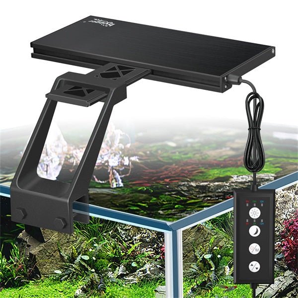 Lampara Acuario Plantado Hygger HG018 CLIP 24/7 Medios - Altos Requerimientos - Discus Roa Fish