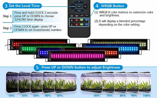 Lampara Full Spectro Smart Aquarium Light FG-158