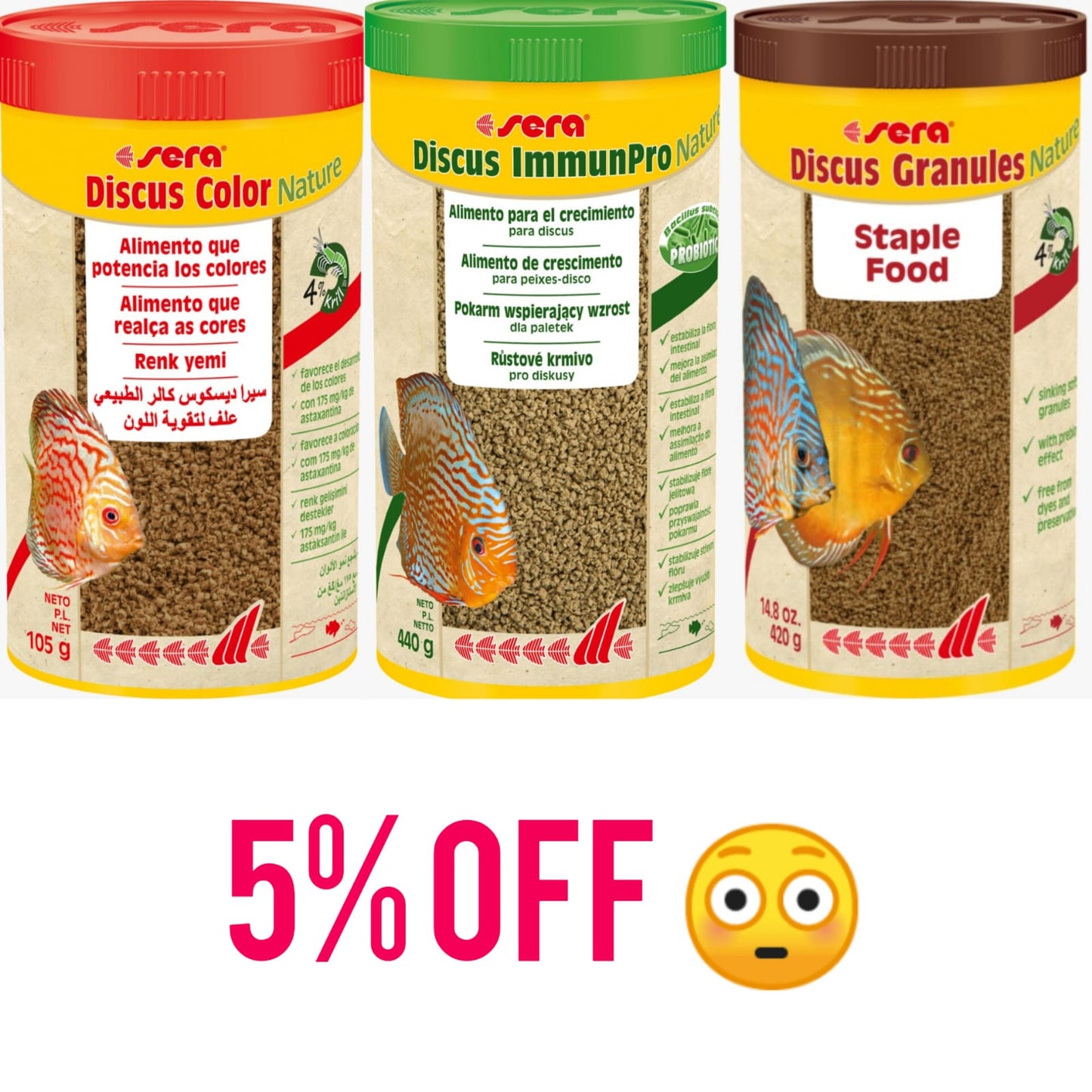 Pack SERA GRANULAT - Discus Roa Fish