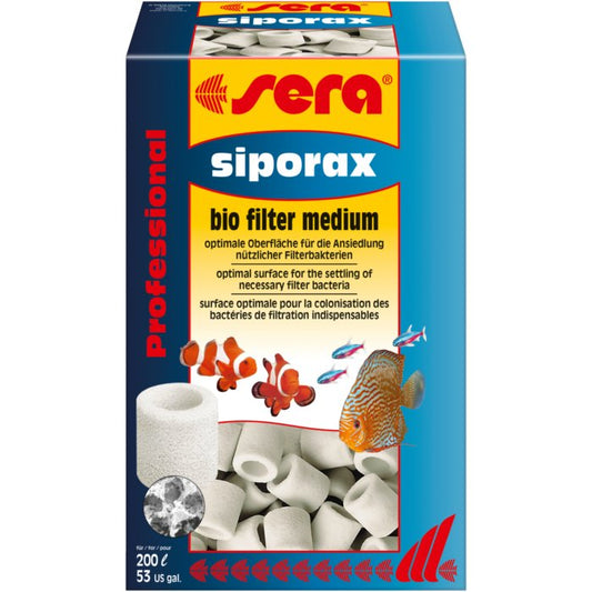 Sera Siporax Profesional 15 mm 290gr Reempacado Filtración Mecánica Acuarios - Discus Roa Fish