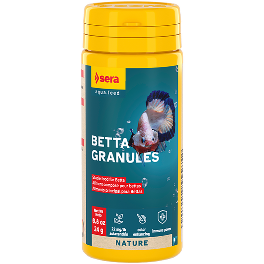 Sera Betta Granules 24 g – Alimento Granulado Natural para Bettas