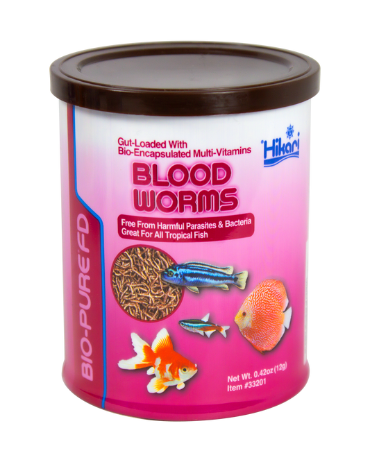 Hikari blood worms Liofilizado 12gr