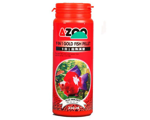 AZOO 9 in 1 Goldfish Pellet | Alimento Premium para Peces Dorados y Agua Fría