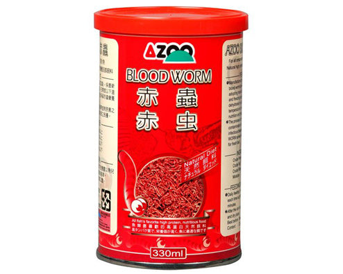 AZOO 9 in 1 Blood Worms | Alimento Premium con Larva Roja para Peces Tropicales