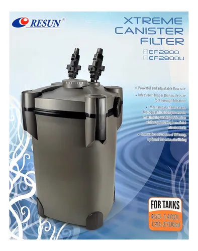 EF-2800 - Filtro Canister Resun para Acuarios de hasta 1000 Litros