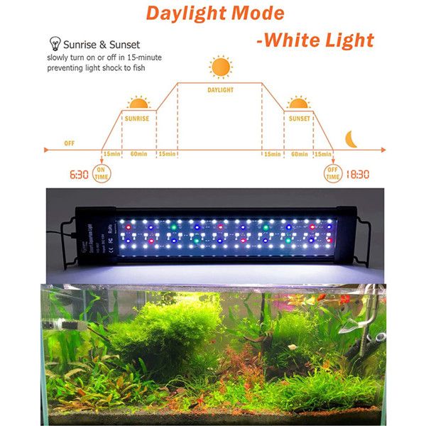 Lampara Led Acuarios Plantados HYGGER HG957 Con LCD Medios - Altos Requerimientos