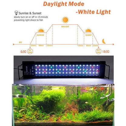 Lampara Led Acuarios Plantados HYGGER HG957 Con LCD Medios - Altos Requerimientos