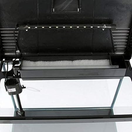 Acuario Sea Star LS-580F con Filtro y Luz LED 80L 58x47x30 cm Vidrio Curvo