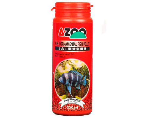 AZOO 9 in 1 Ornamental Fish Pellet | Alimento Premium en Pellet para Peces Tropicales