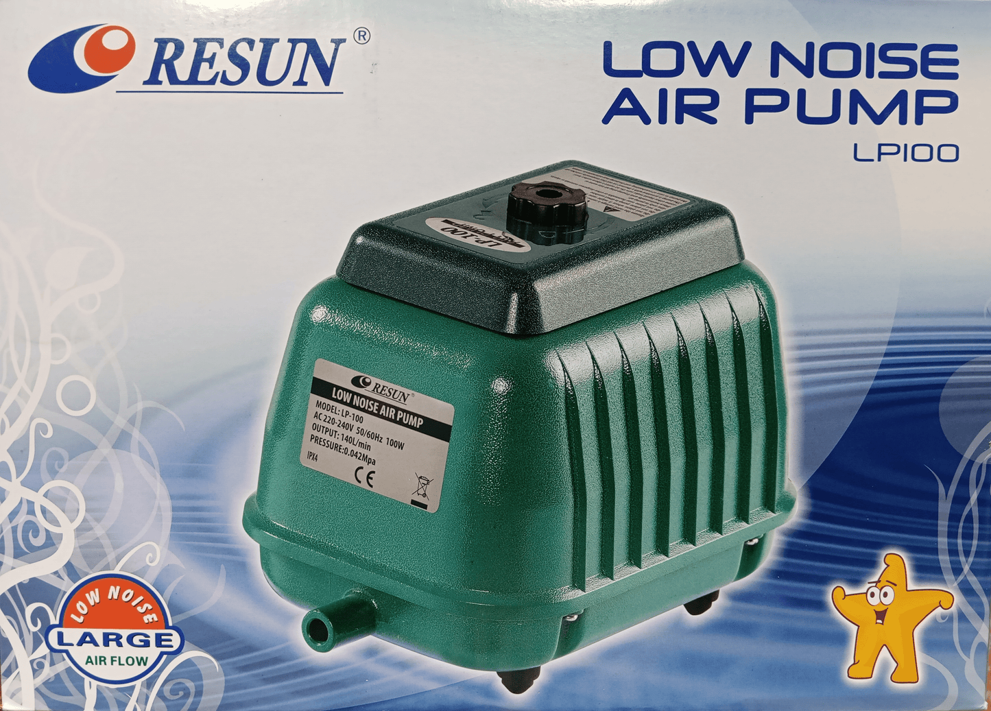 Aireador Resun LP - 100 – Potencia y Eficiencia para Piscicultura y Acuarios - Discus Roa Fish