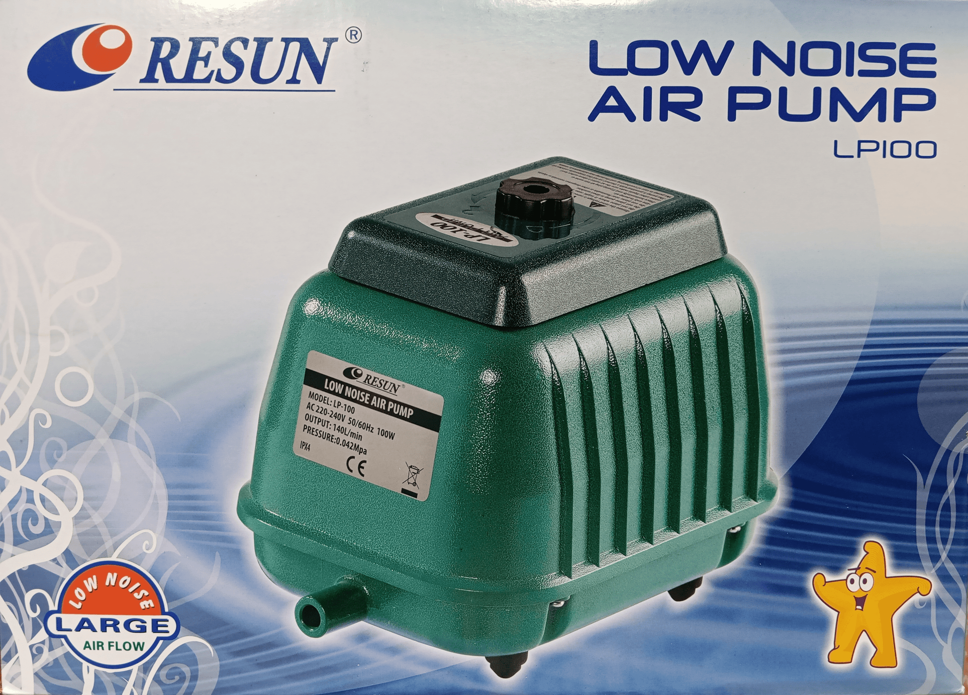 Aireador Resun LP - 100 – Potencia y Eficiencia para Piscicultura y Acuarios - Discus Roa Fish
