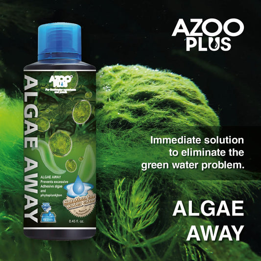 AZOO Algae Away | Eliminador de Algas para Acuarios Controla Agua Verde y Filamentosas