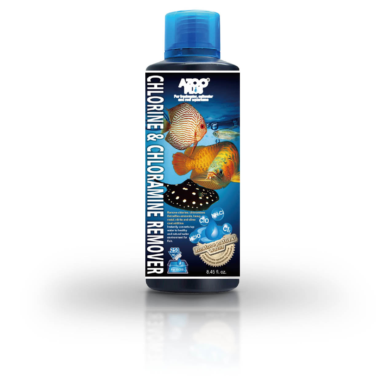 AZOO Eliminador de Cloro y Cloramina | Acondicionador de Agua para Acuarios Alta Concentración