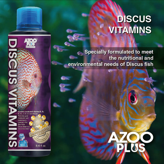 AZOO Discus Vitamin | Vitaminas para Peces Disco Refuerza Color y Sistema Inmune