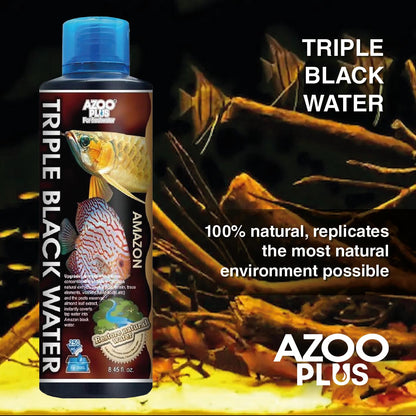 AZOO Triple Black Water | Extracto de Hoja de Almendro para Acuarios Amazonicos