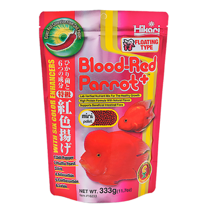 Hikari Blood-Red Parrot+® – Alimento Potenciador de Color para Cíclidos Parrot
