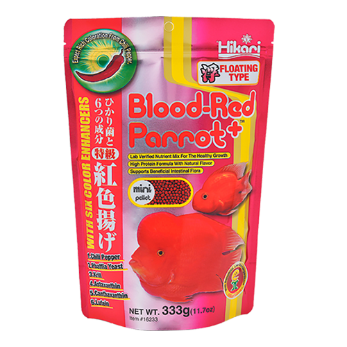 Hikari Blood-Red Parrot+® – Alimento Potenciador de Color para Cíclidos Parrot
