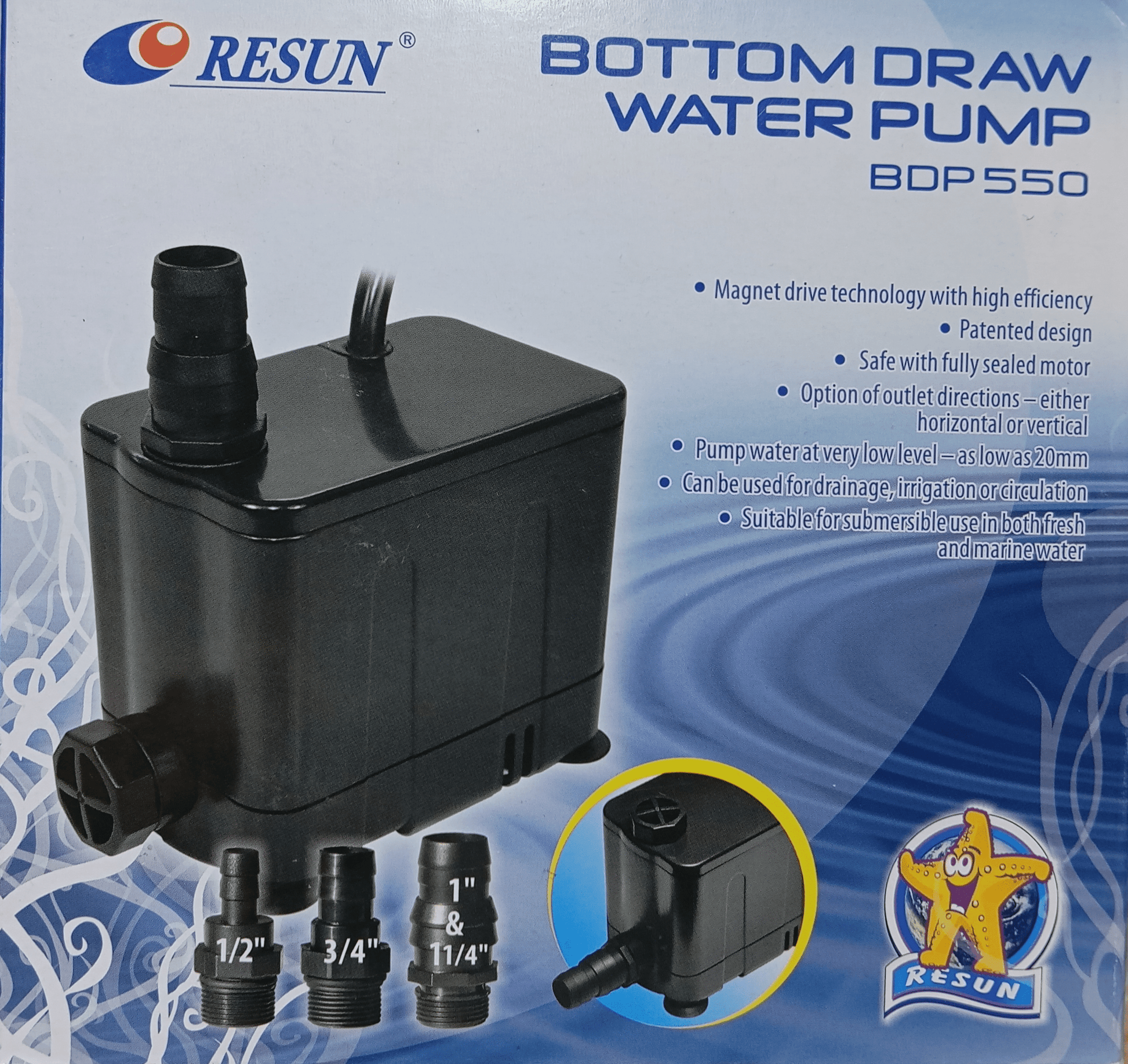 Bomba Sumergible Resun BDP - 550 - 2850 L/H, Fuentes y Acuarios - Discus Roa Fish