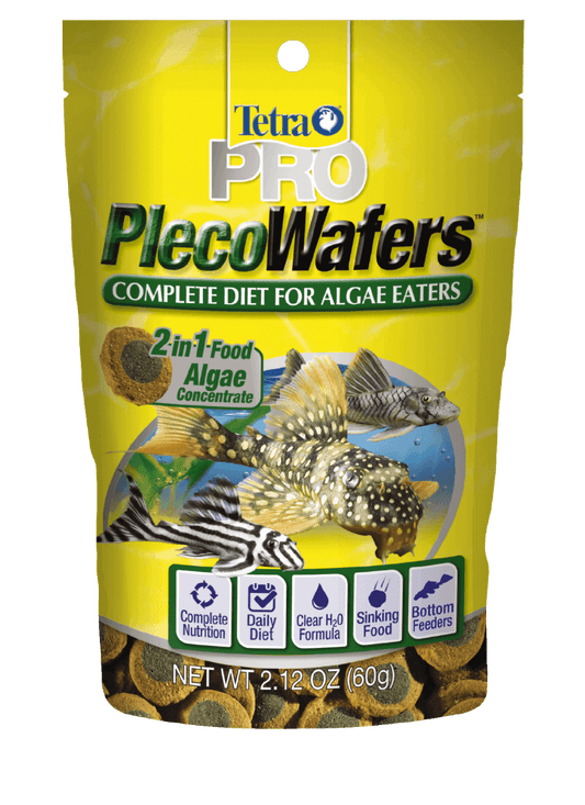 Tetra PRO PlecoWafers  – Alimento completo para peces chupadores y comedores de algas