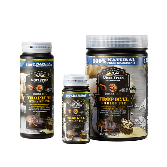 Ultra Fresh Tropical Shrimp Pie Peces de Fondo Alto en Proteína