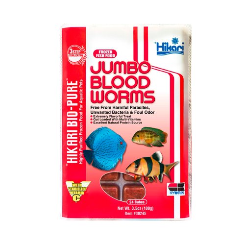 Bio Pure JUMBO Blood Worms - Discus Roa Fish