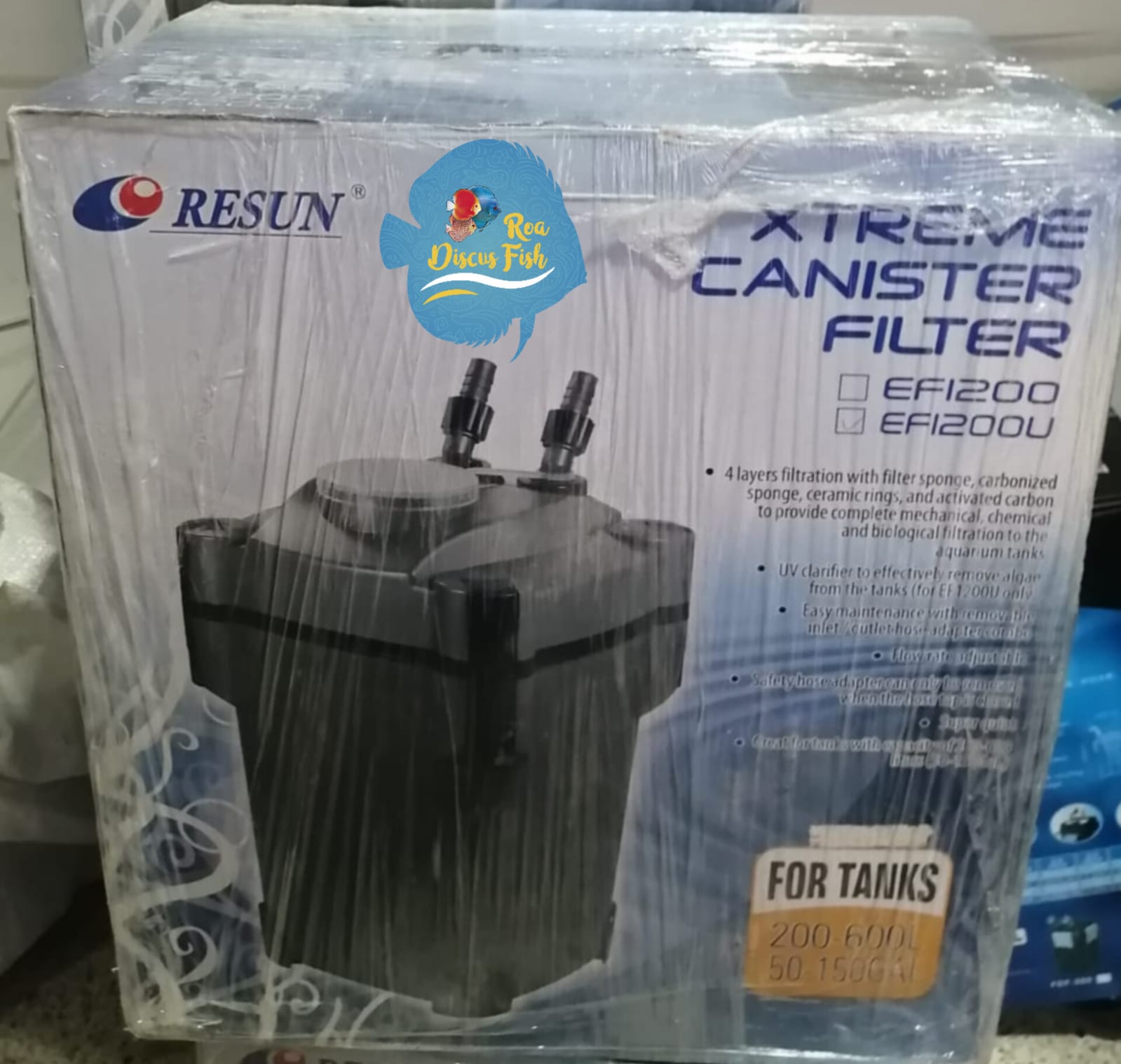 Canister Resun EF-1200 Uv - Discus Roa Fish