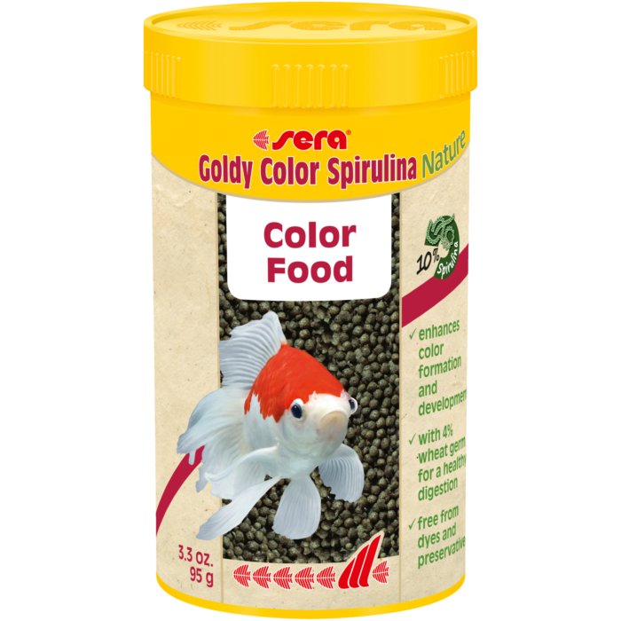 Sera Goldy Color Spirulina Nature 95 GR - Discus Roa Fish